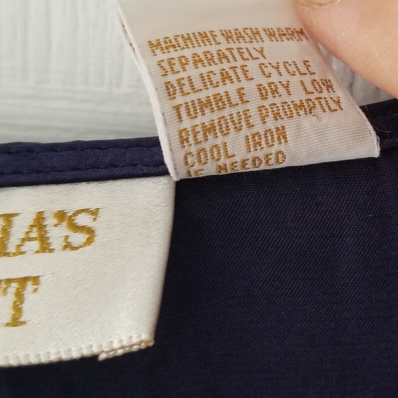 Victorias Secret Purple Satin Night Shirt Gold Label Monogram Vintage Womens P/S - Picture 6 of 7